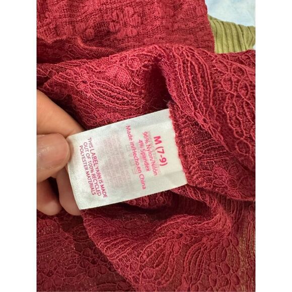 NOBO red mesh blouse size medium - Picture 4 of 8